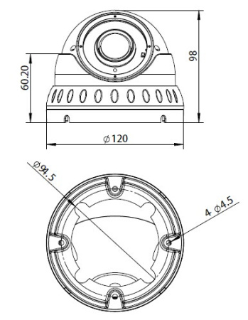 Камера TopVision LIRDNTHTC500FK 4M/5M 2.8-12MM